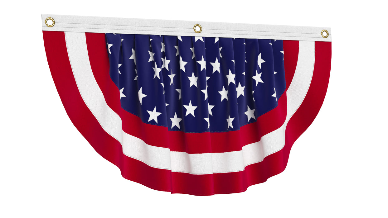 United States Flag Patriotic Bunting 3D Model