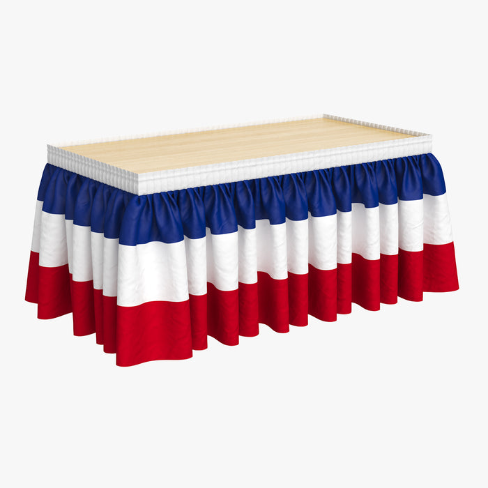 United States Patriotic Table Skirt 3D Model