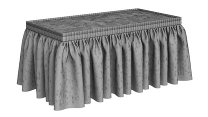 United States Patriotic Table Skirt 3D Model