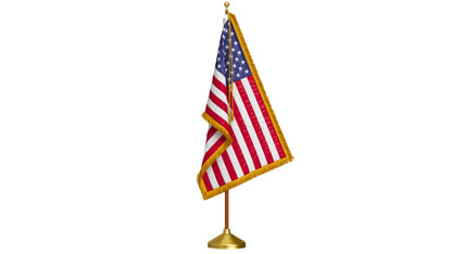 USA Flag Indoor 3D Model