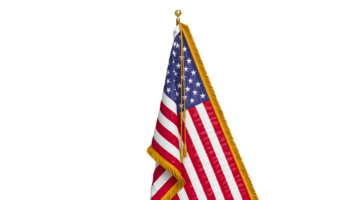 USA Flag Indoor 3D Model