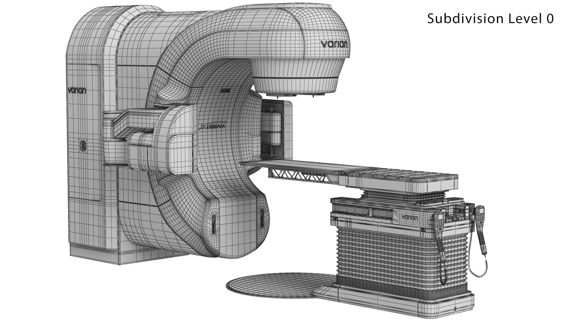Varian TrueBeam Radiotherapy System 3D Model — FaceQuad