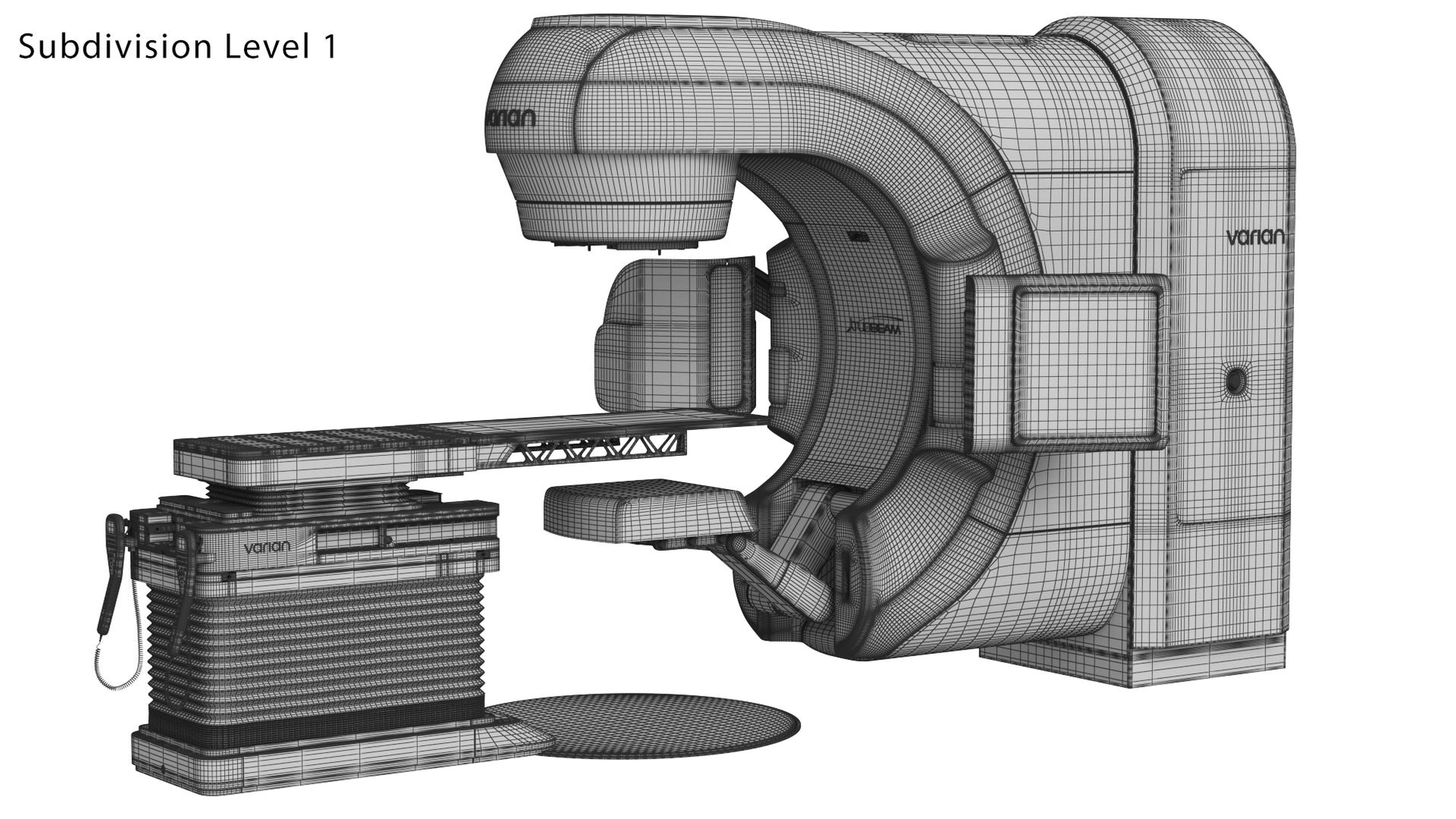 Varian TrueBeam Radiotherapy System 3D Model — FaceQuad