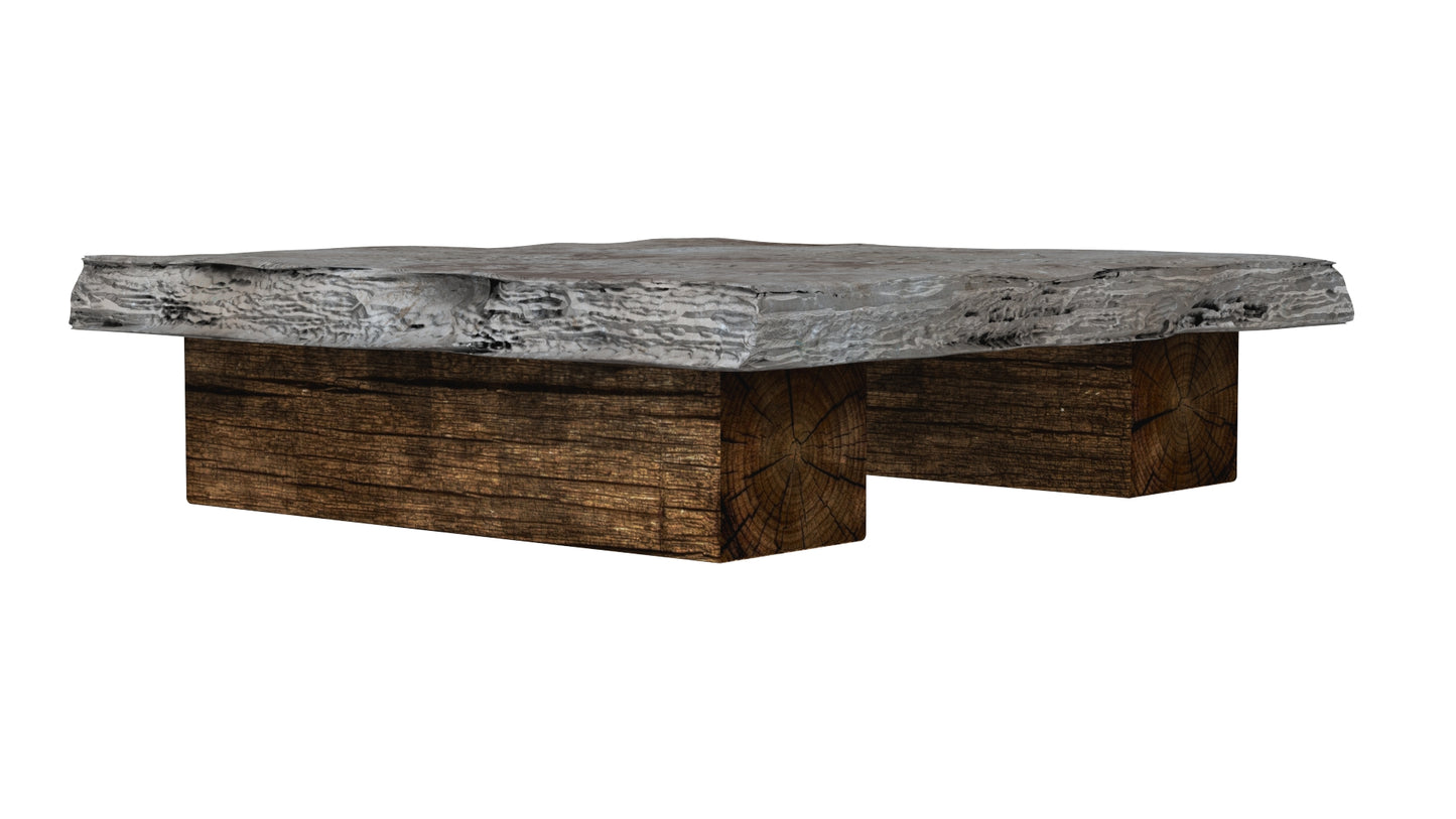 Vintage Slate Coffee Table 3D Model