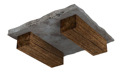 Vintage Slate Coffee Table 3D Model