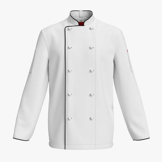 Long Sleeve Chef Jacket 3D Model