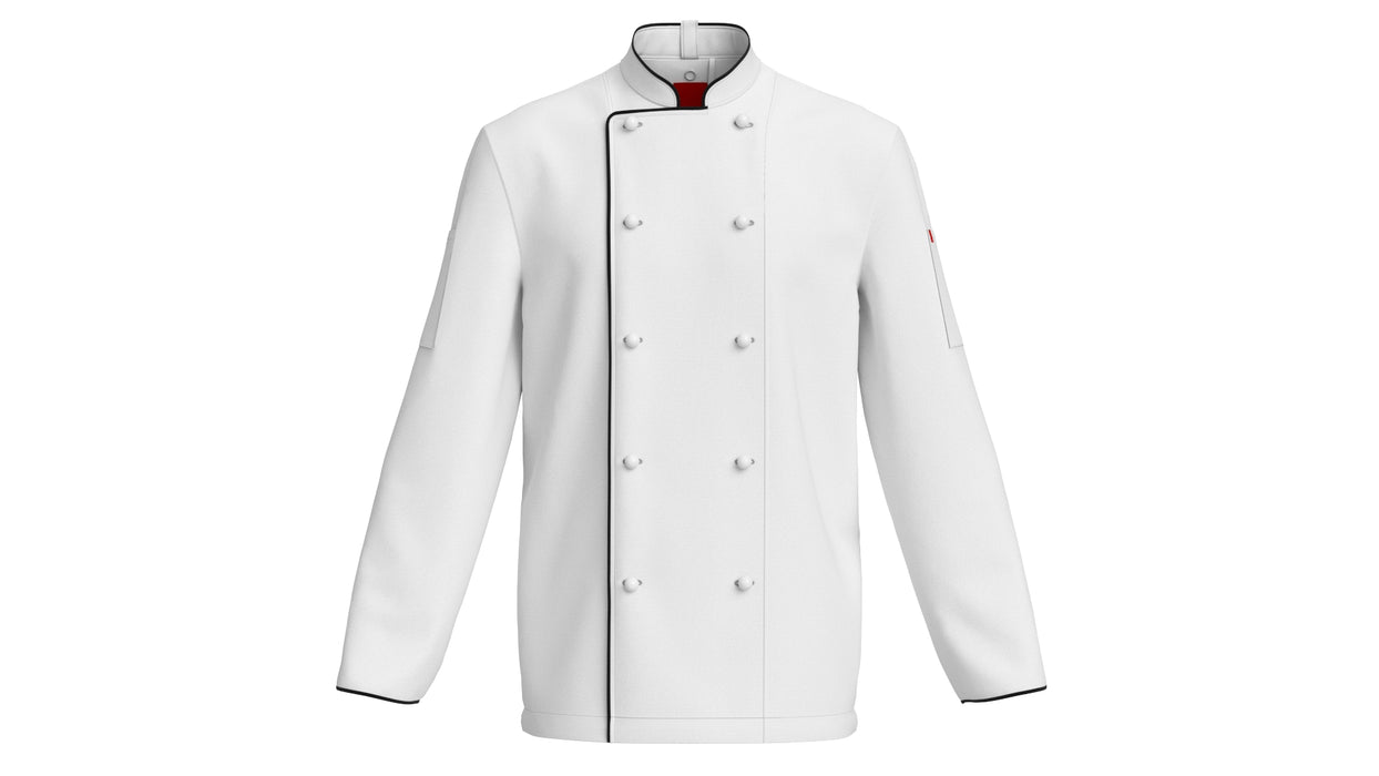 Long Sleeve Chef Jacket 3D Model