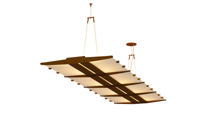 Wing Linear Suspension Ceiling Light 3D Model