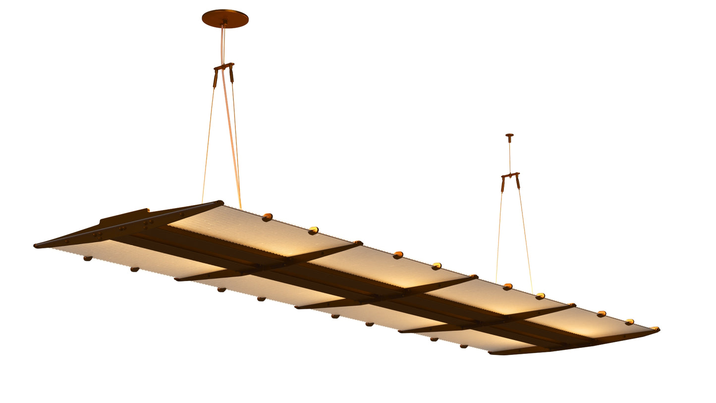 Wing Linear Suspension Ceiling Light 3D Model