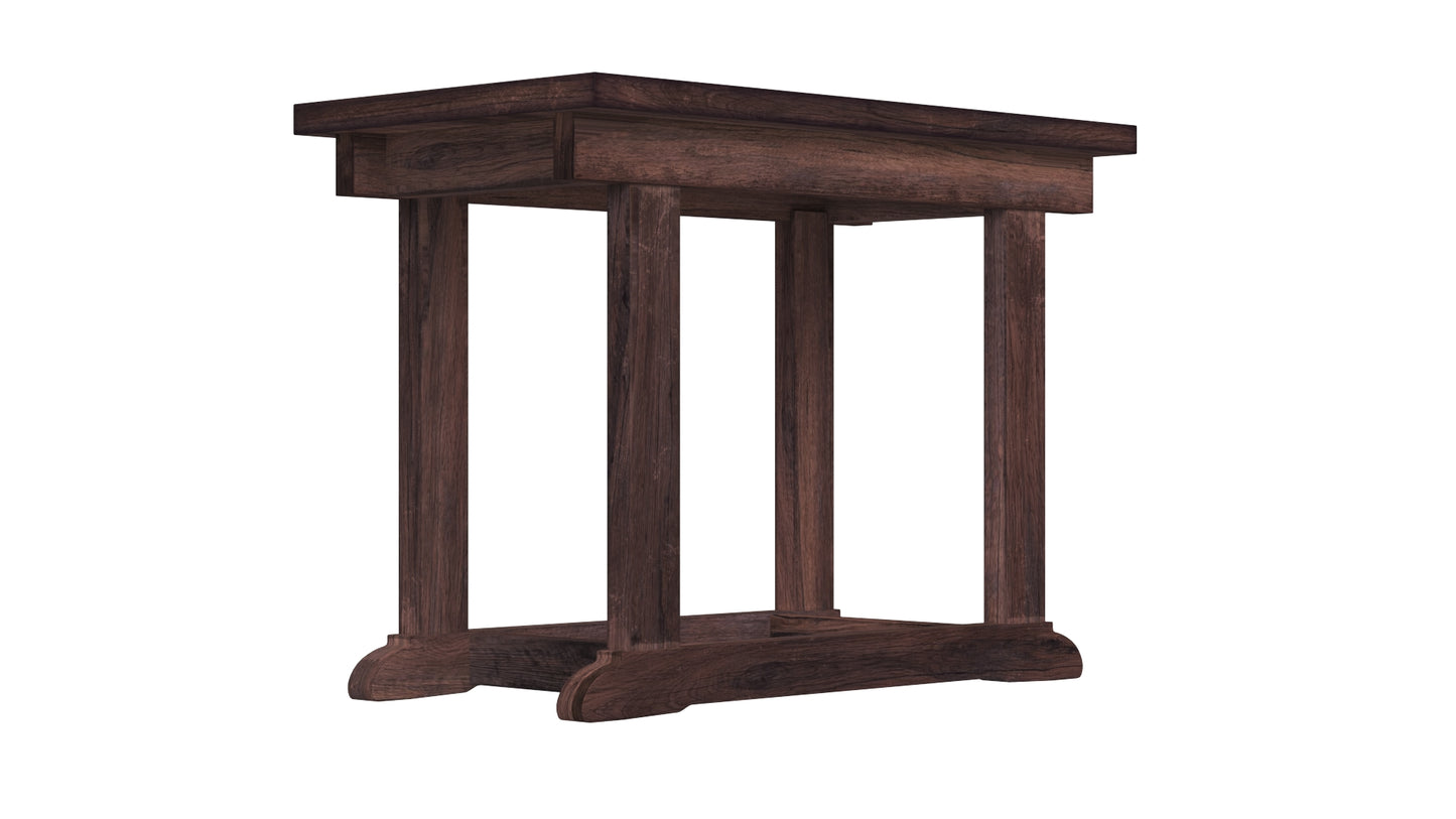 Zinc Top Console Table 3D Model