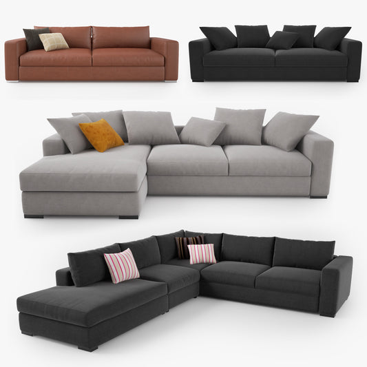 Boconcept Cenova Sofa Set 3D Model