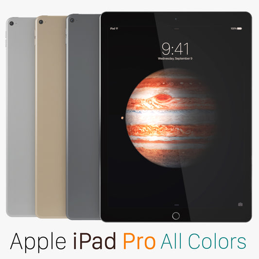 Apple iPad Pro All Colors 3D Model