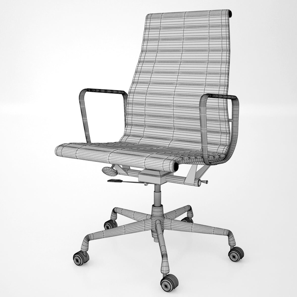 Vitra Aluminium Chair EA 117, 119 3D Model