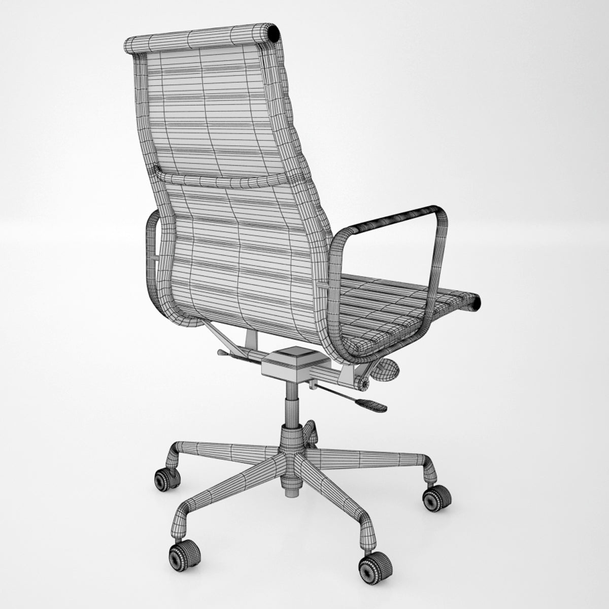Vitra Aluminium Chair EA 117, 119 3D Model