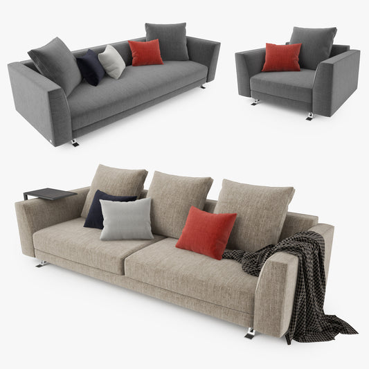 Busnelli Burton Sofa Collection 3D Model