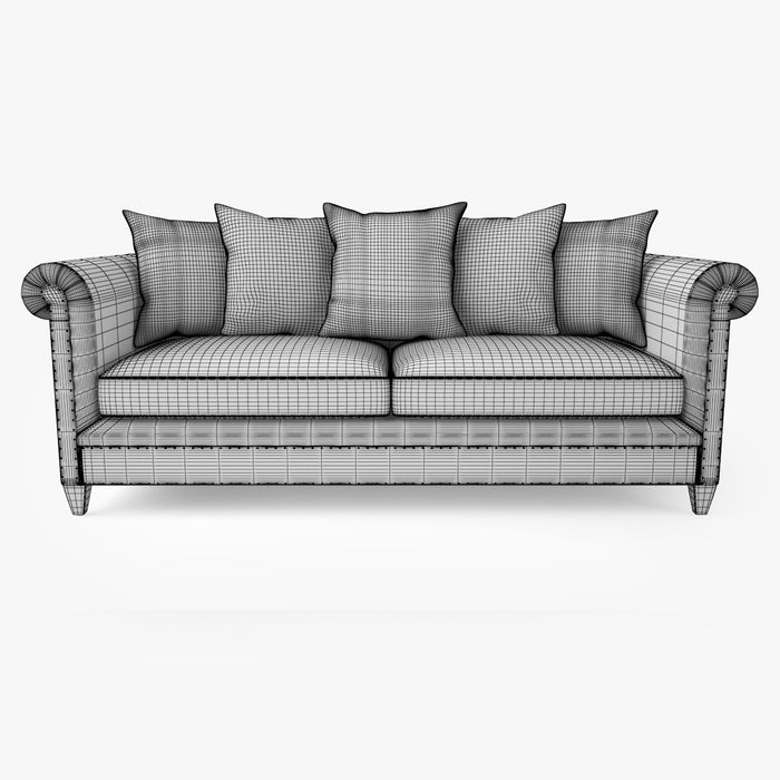 Crate and Barrel Durham Sofa Collection 3D Model