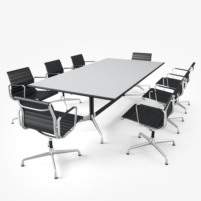 Vitra Aluminium Chair & Conference Table 3D Model