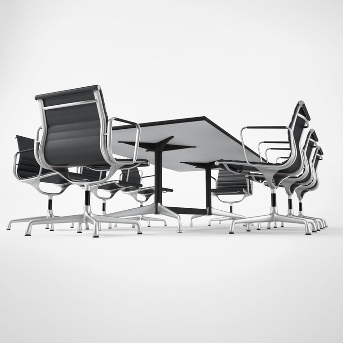 Vitra Aluminium Chair & Conference Table 3D Model