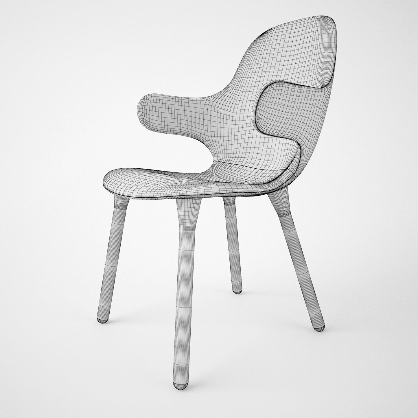 And Tradition Catch Chair JH1 3D Model