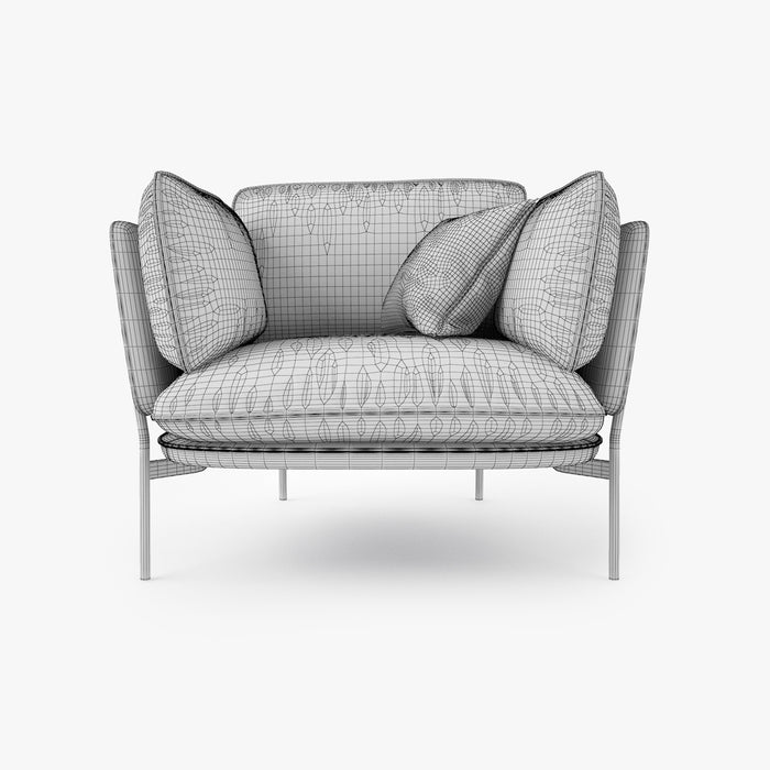 And Tradition Cloud One Seater Armchair 3D Model
