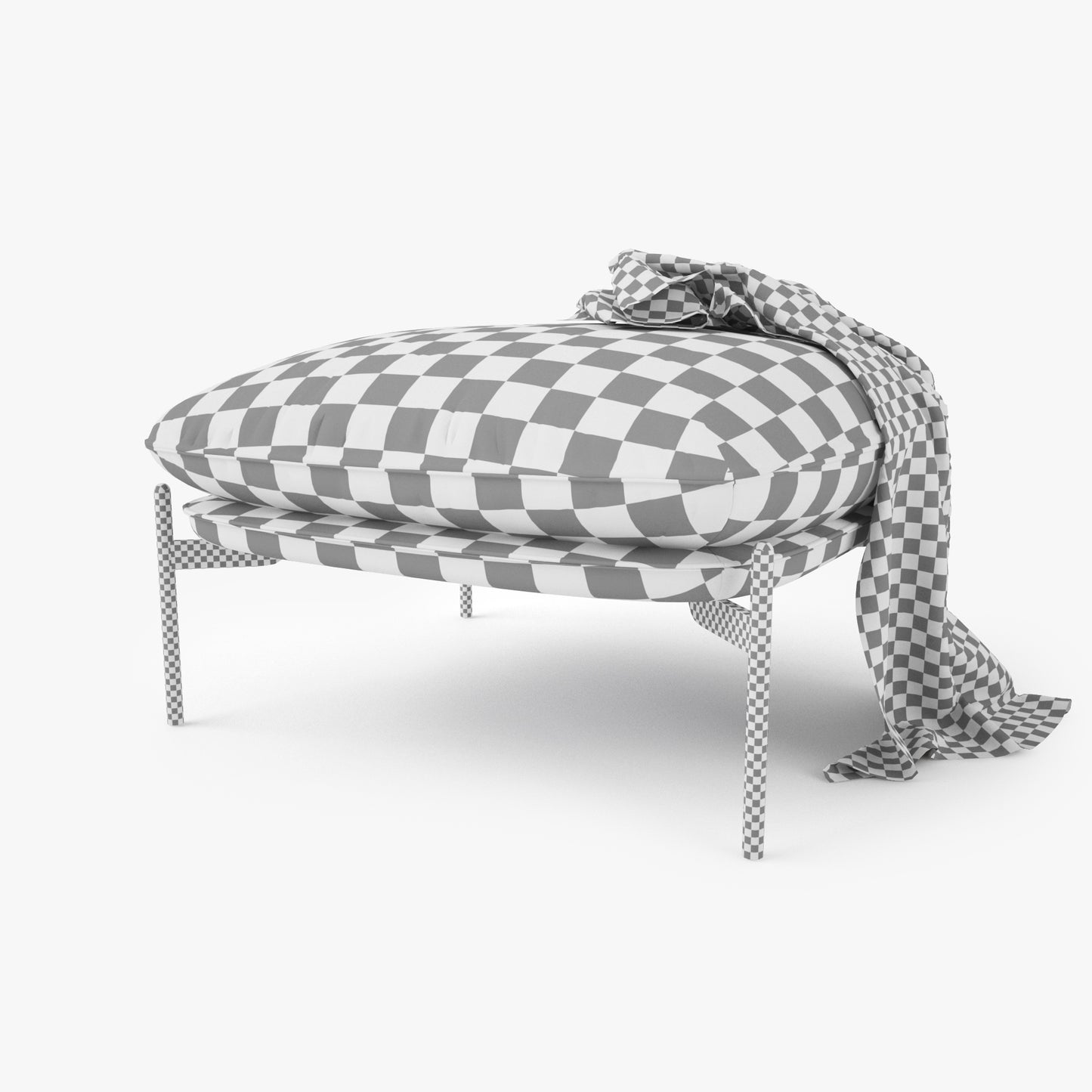 FREE And Tradition Cloud Pouf 3D Model