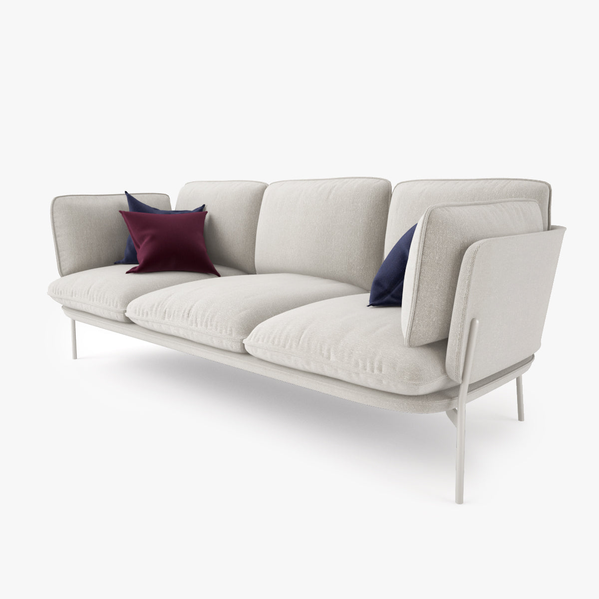 And Tradition Cloud Three Seater Sofa 3D Model