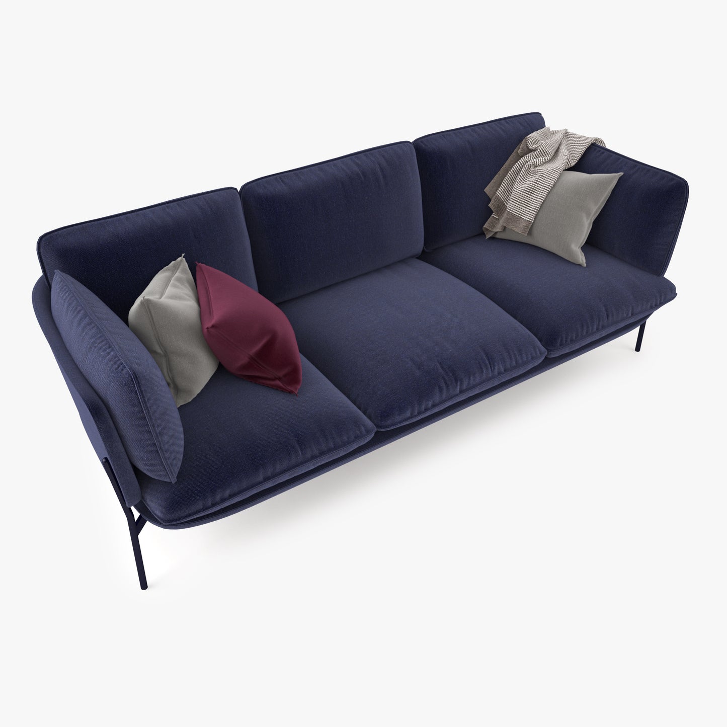 And Tradition Cloud Three Seater Sofa 3D Model