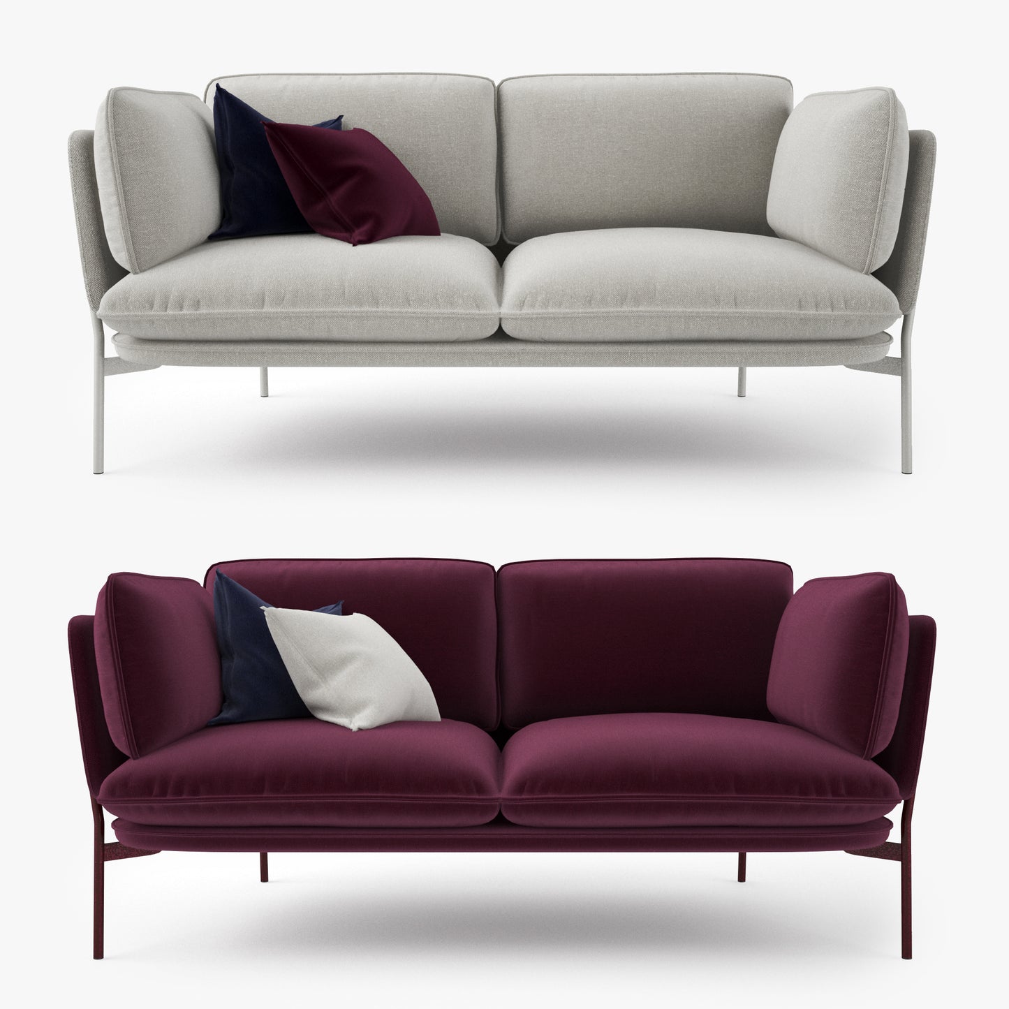 And Tradition Cloud Two Seater Sofa 3D Model