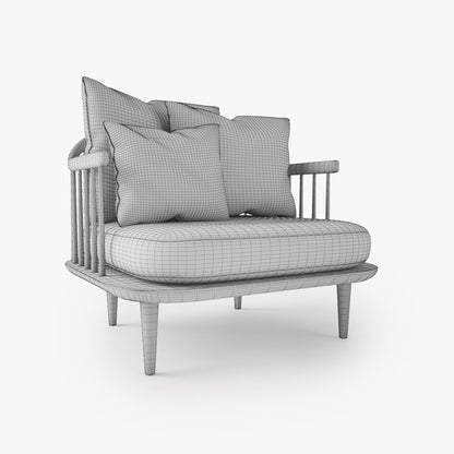 FREE And Tradition Fly Chair SC1 3D Model