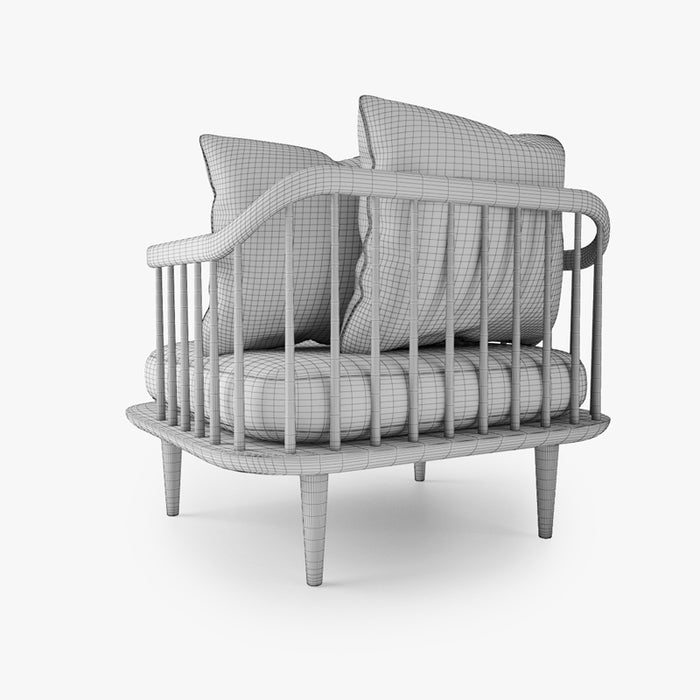 FREE And Tradition Fly Chair SC1 3D Model