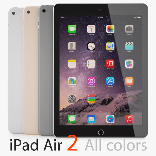 Apple iPad Air 2 All Colors 3D Model