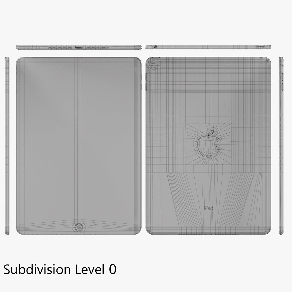 Apple iPad Air 2 All Colors 3D Model