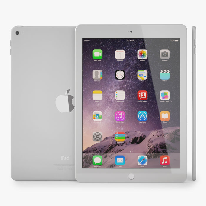 Apple iPad Air 2 Silver 3D Model