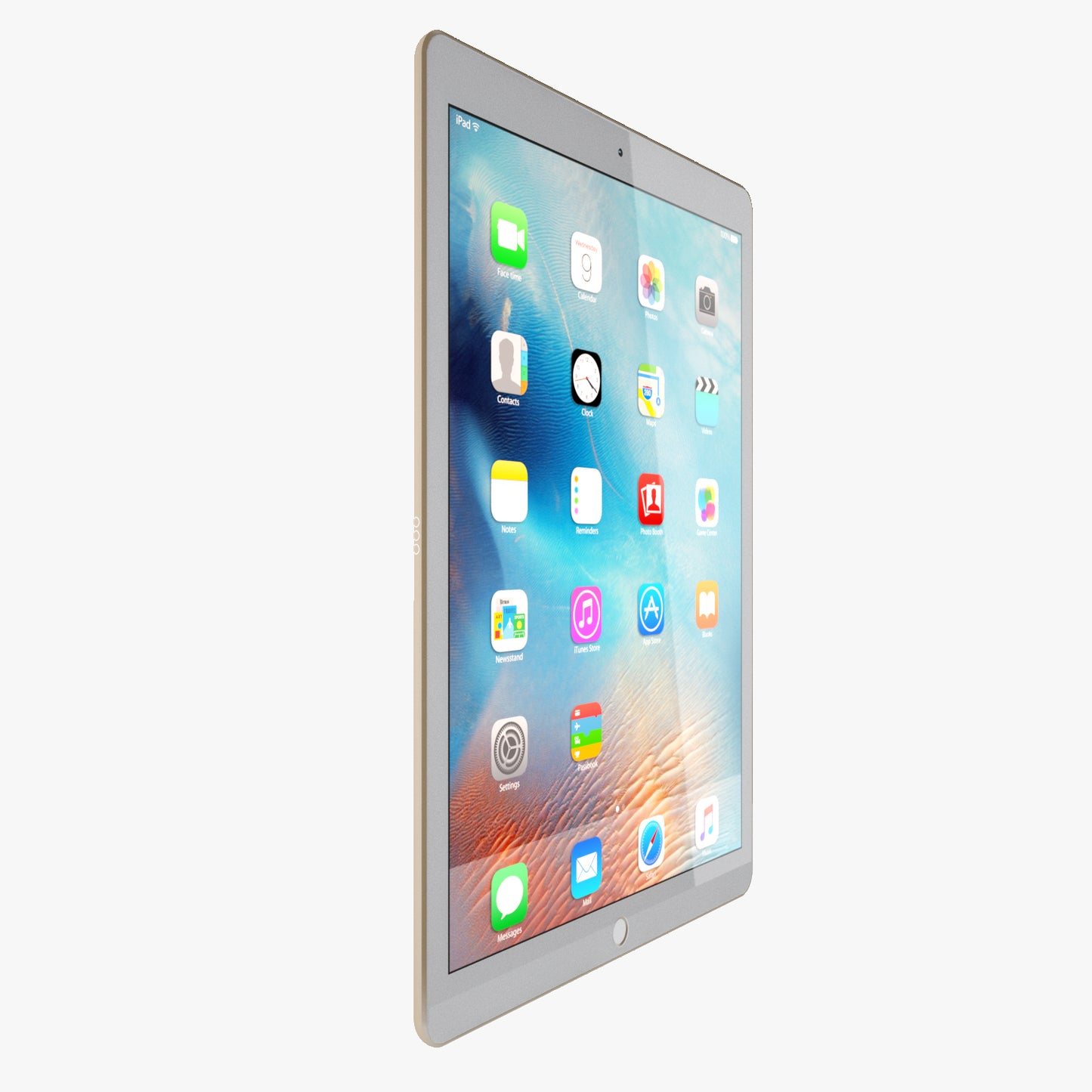 Apple iPad Pro Gold 3D Model