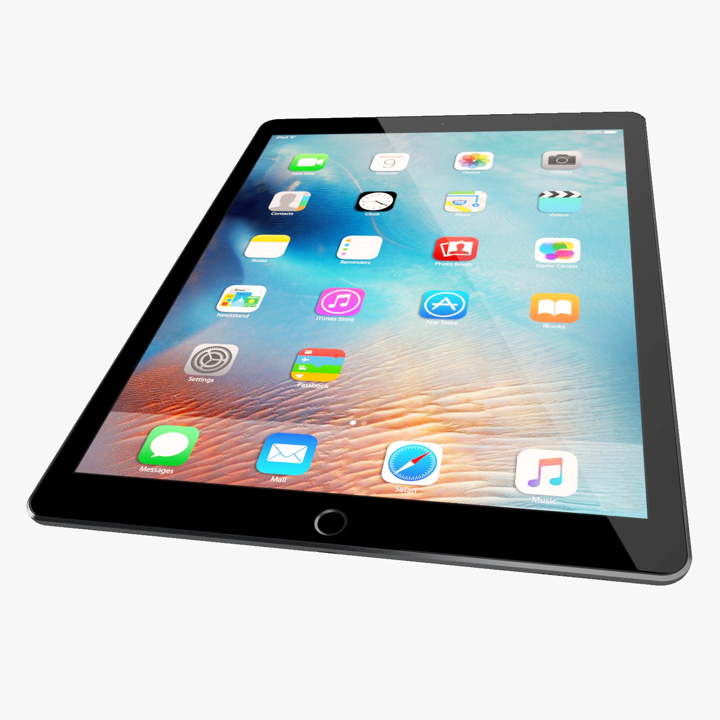 Apple iPad Pro Space Gray 3D Model