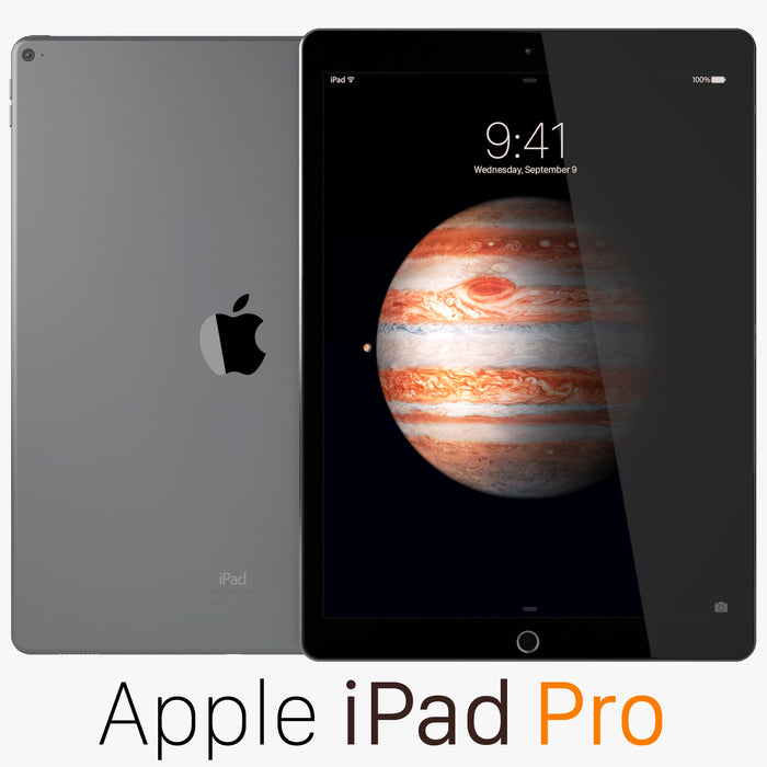 Apple iPad Pro Space Gray 3D Model