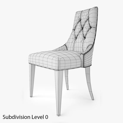 Baker Furniture Ritz Dining Chair 3D Model