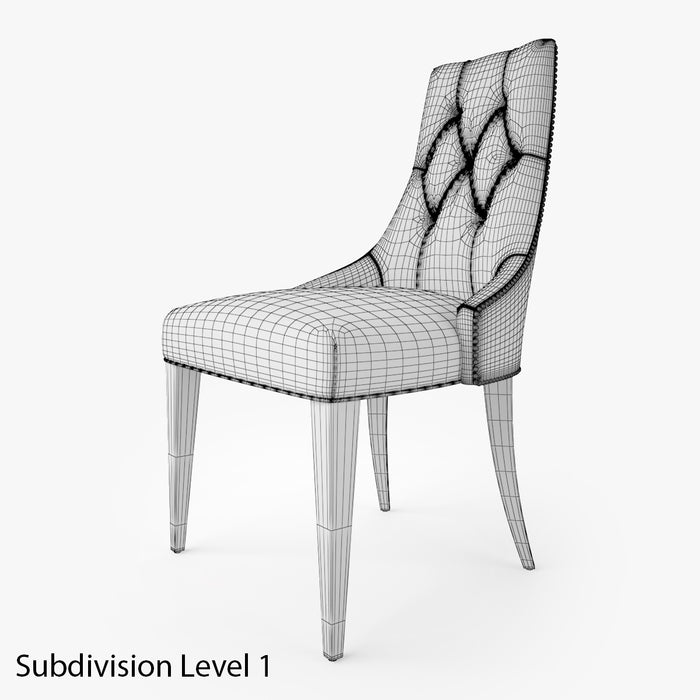 Baker Furniture Ritz Dining Chair 3D Model