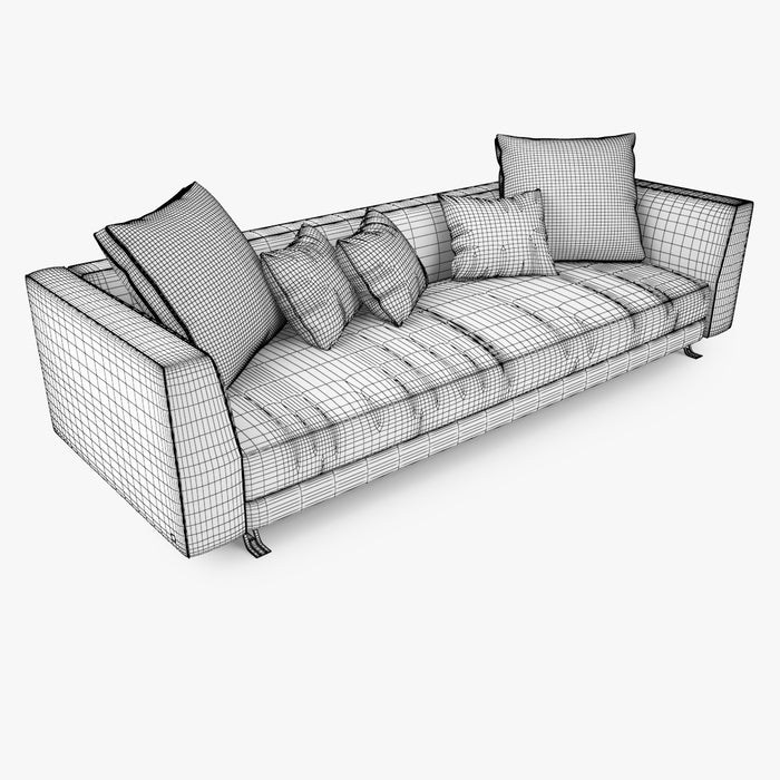 Busnelli Burton 3 Seat Sofa 3D Model