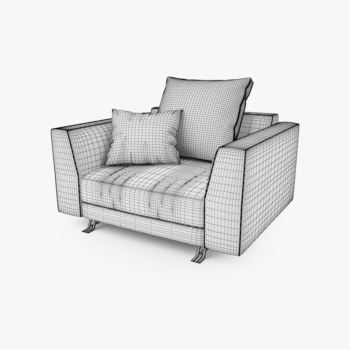 Busnelli Burton Armchair 3D Model