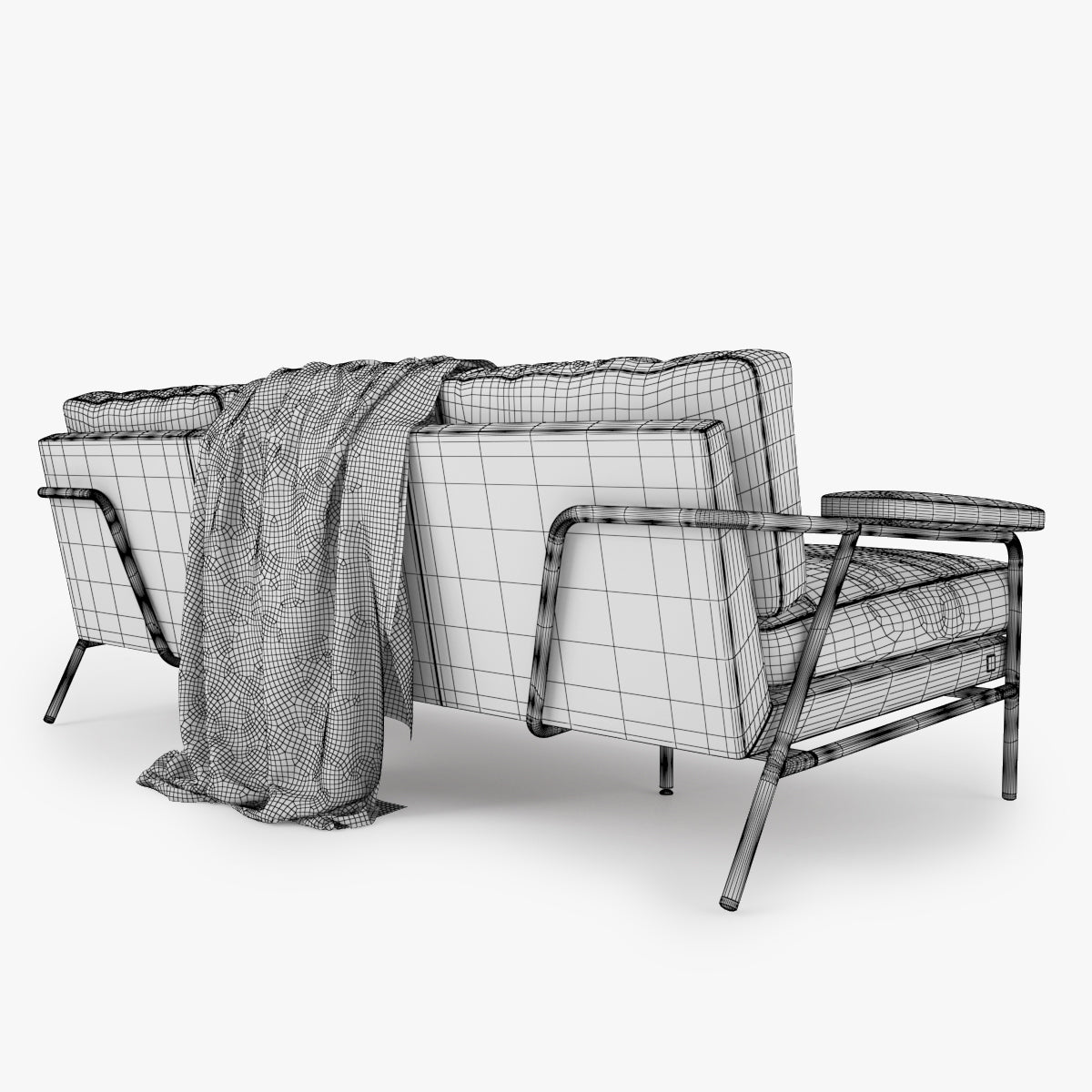 Busnelli Carpe Diem Sofa and Armchair 3D Model