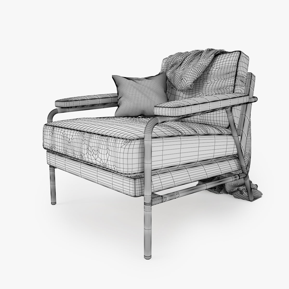 Busnelli Carpe Diem Sofa and Armchair 3D Model