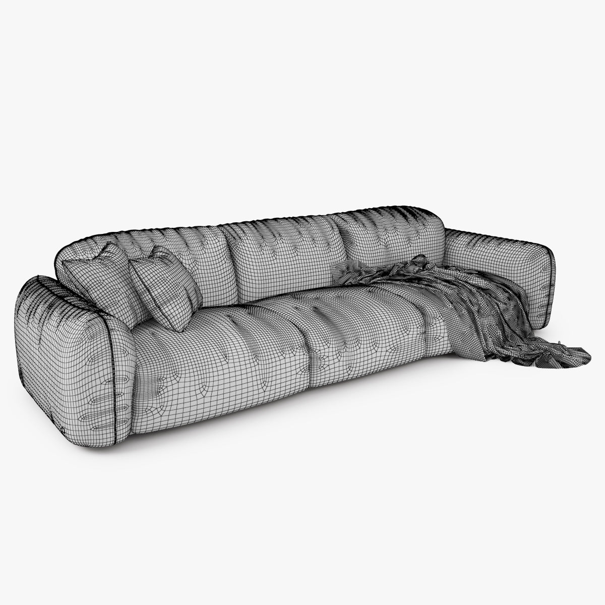 FREE Busnelli Piumotto08 Sofa and Armchair 3D Model