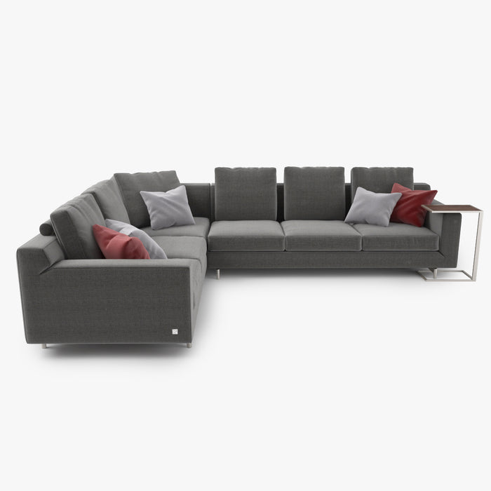 FREE Modern Fabric Corner Sofa 3D Model