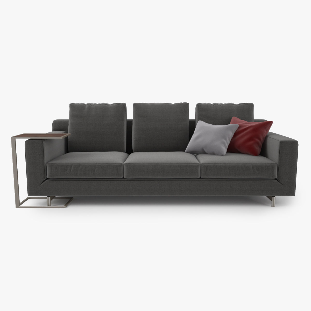 FREE Modern Fabric Sofa 3 Seat 3D Model