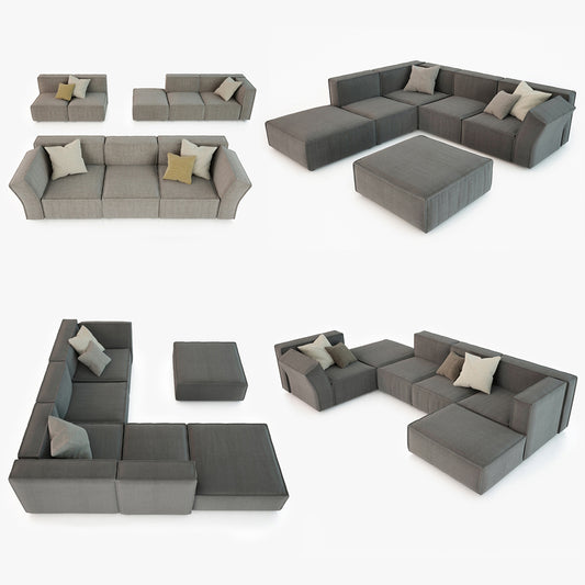 Calia Italia Richard Sofa Set 3D Model