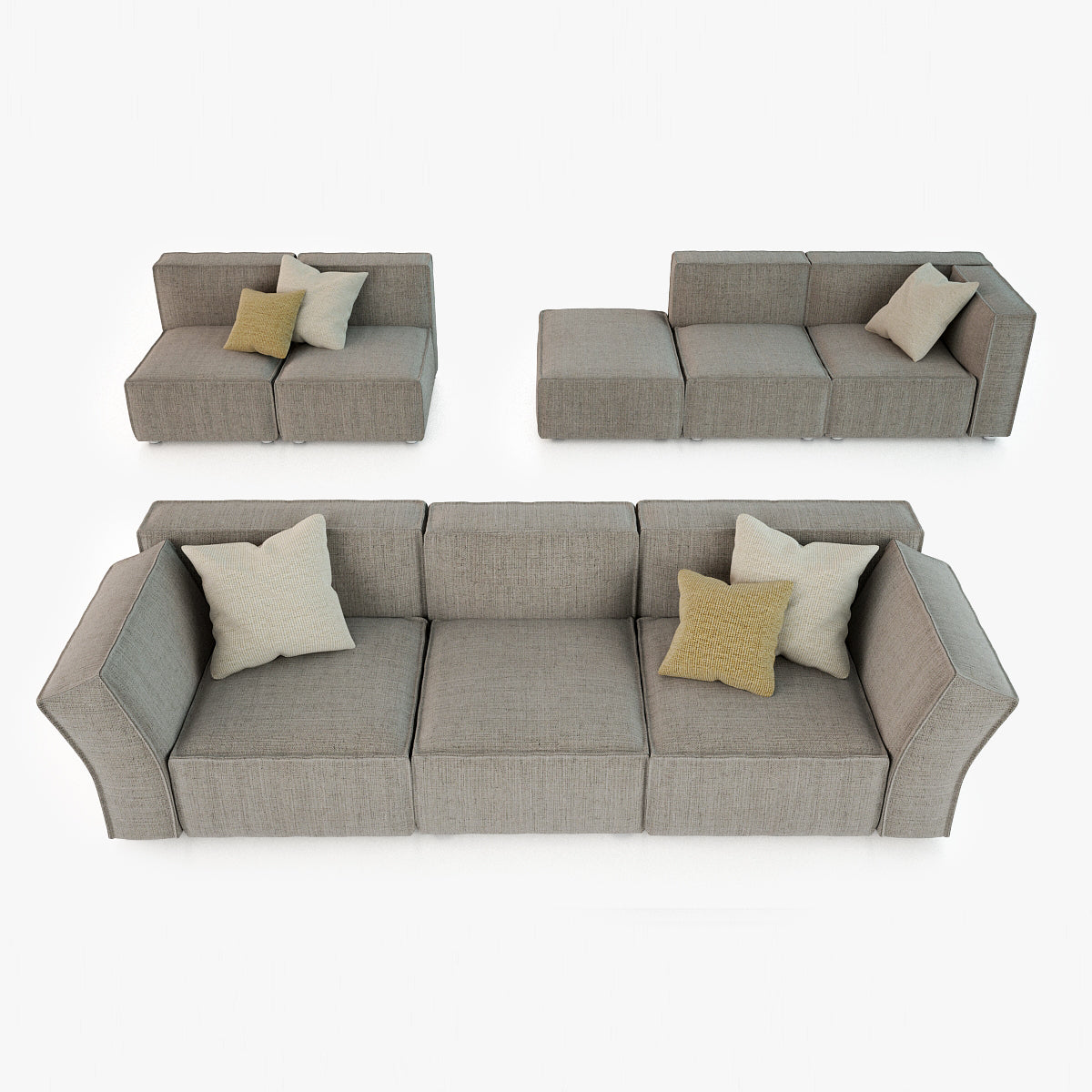 Calia Italia Richard Sofa Set 3D Model