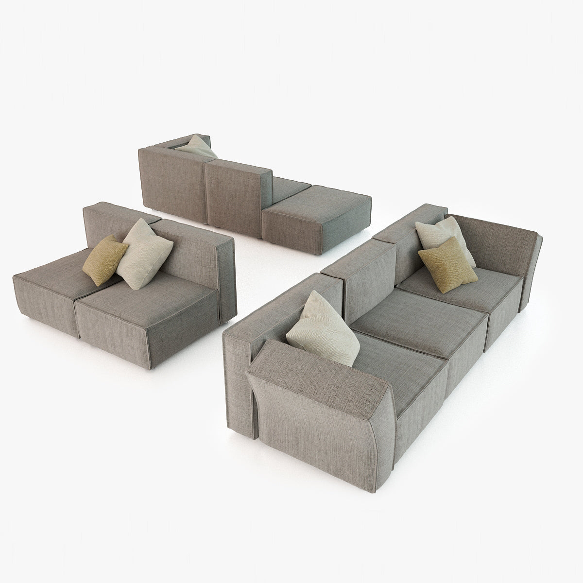 Calia Italia Richard Sofa Set 3D Model