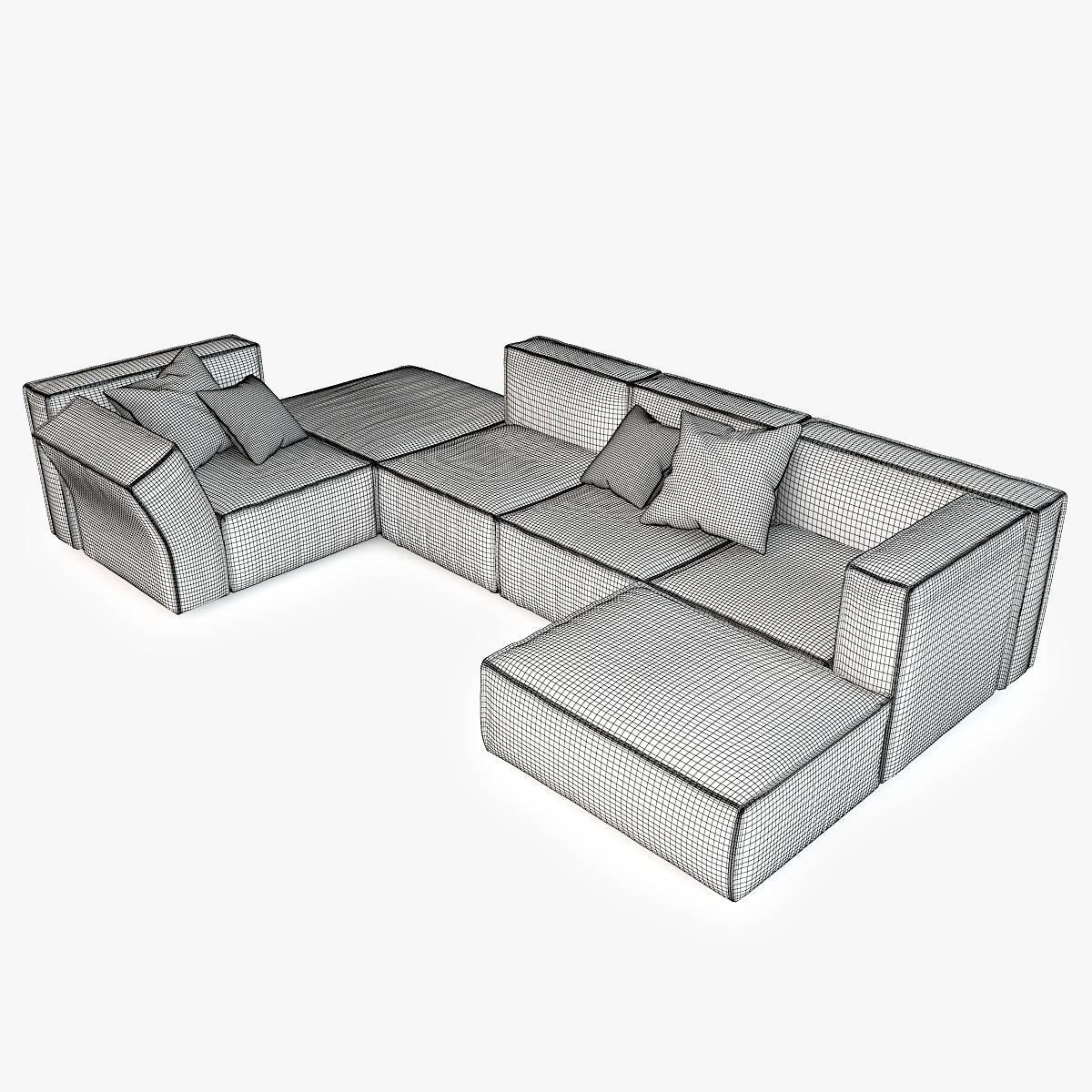 Calia Italia Richard Sofa Set 3D Model
