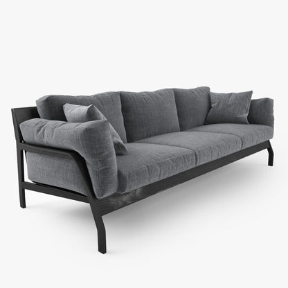 Cassina Eloro Sofa and Armchair 3D Model